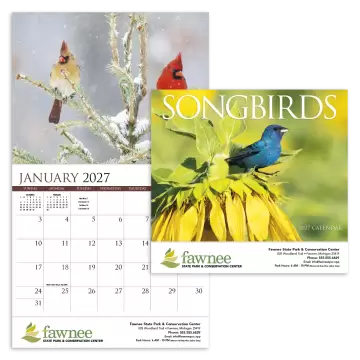 Songbirds Appointment Wall Calendar - Stapled